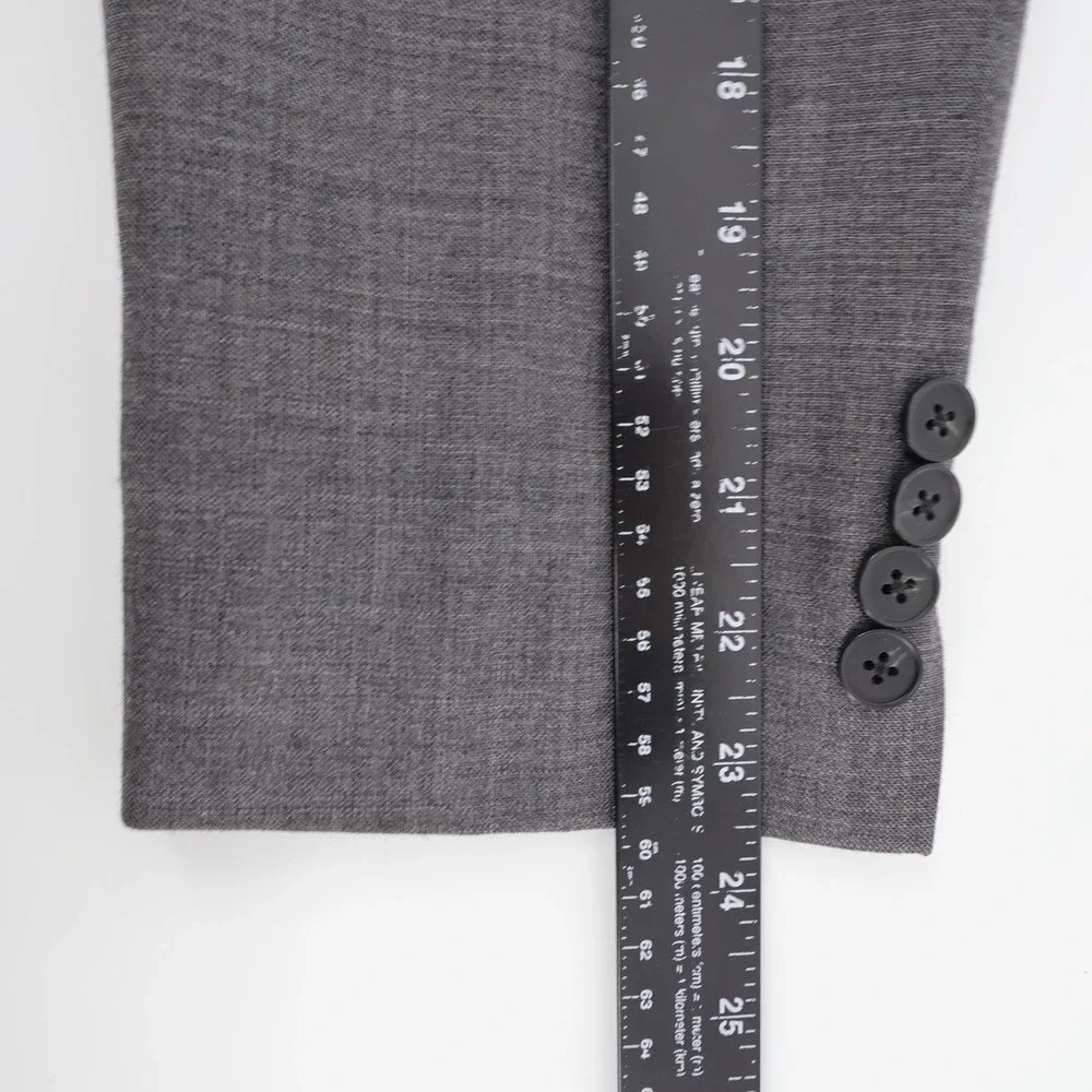 J. Crew Thompson 100% Wool 2-Piece‎ Suit Grey Mens 42R 34x28